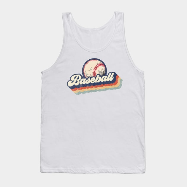 Retro Baseball Shirt Baseball Tank Top by Wonder man 